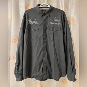 Size L Howler Bros Gaucho Snapshirt UFO Desert RARE